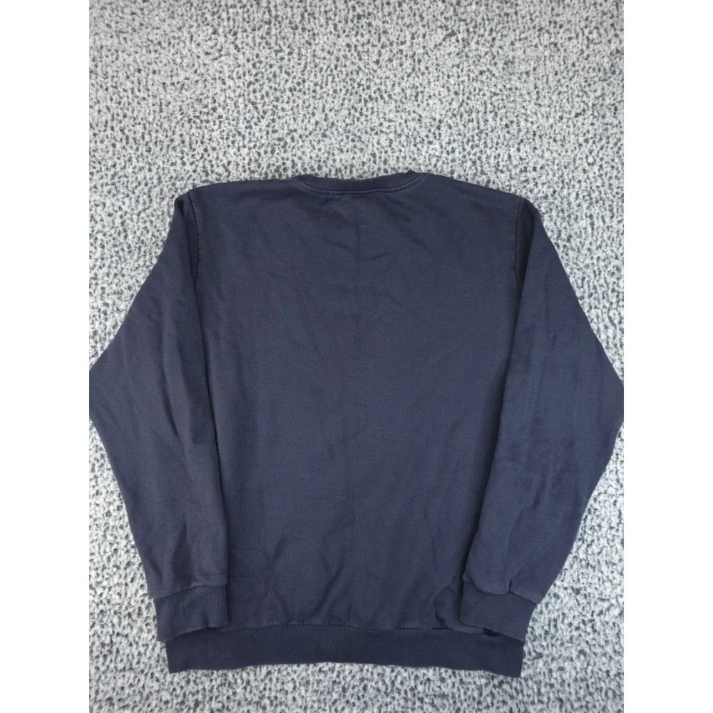 Fjallraven Logo Sweater Mens‎ XXL Navy Blue Graphic Pullover Crewneck F84141